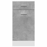 Armoire de plancher à tiroir Gris béton 40x46x81,5 cm Aggloméré