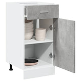 Armoire de plancher à tiroir Gris béton 40x46x81,5 cm Aggloméré