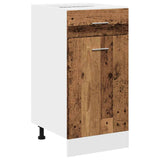 Armoire de plancher à tiroir vieux bois 40x46x81,5 cm