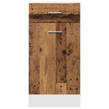 Armoire de plancher à tiroir vieux bois 40x46x81,5 cm