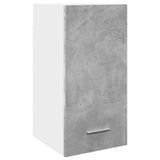 Armoire suspendue gris béton 30x31x60 cm bois d'ingénierie