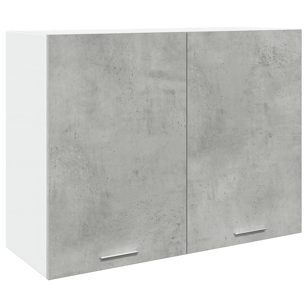 Armoire suspendue Gris béton 80x31x60 cm Aggloméré