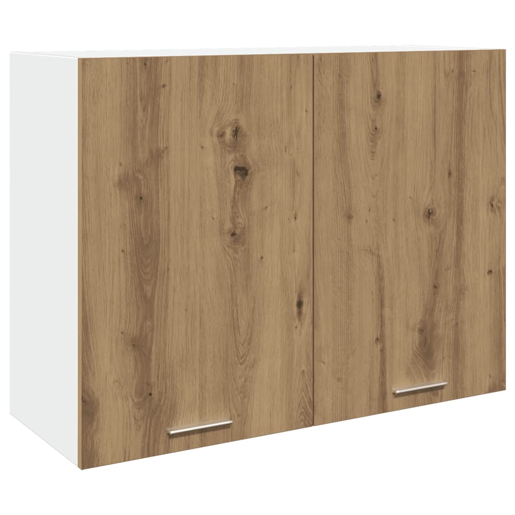 Hanging cabinet craft oak 80x31x60 cm engineered wood