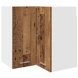 Hängender Eckschrank aus Altholz, 57 x 57 x 60 cm, Holzwerkstoff