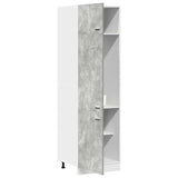 Kühlschrankschrank Betongrau 60x57x207 cm Spanplatte