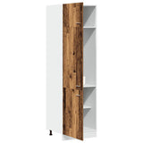 Armoire de réfrigérateur vieux bois 60x57x207cm bois ingénierie