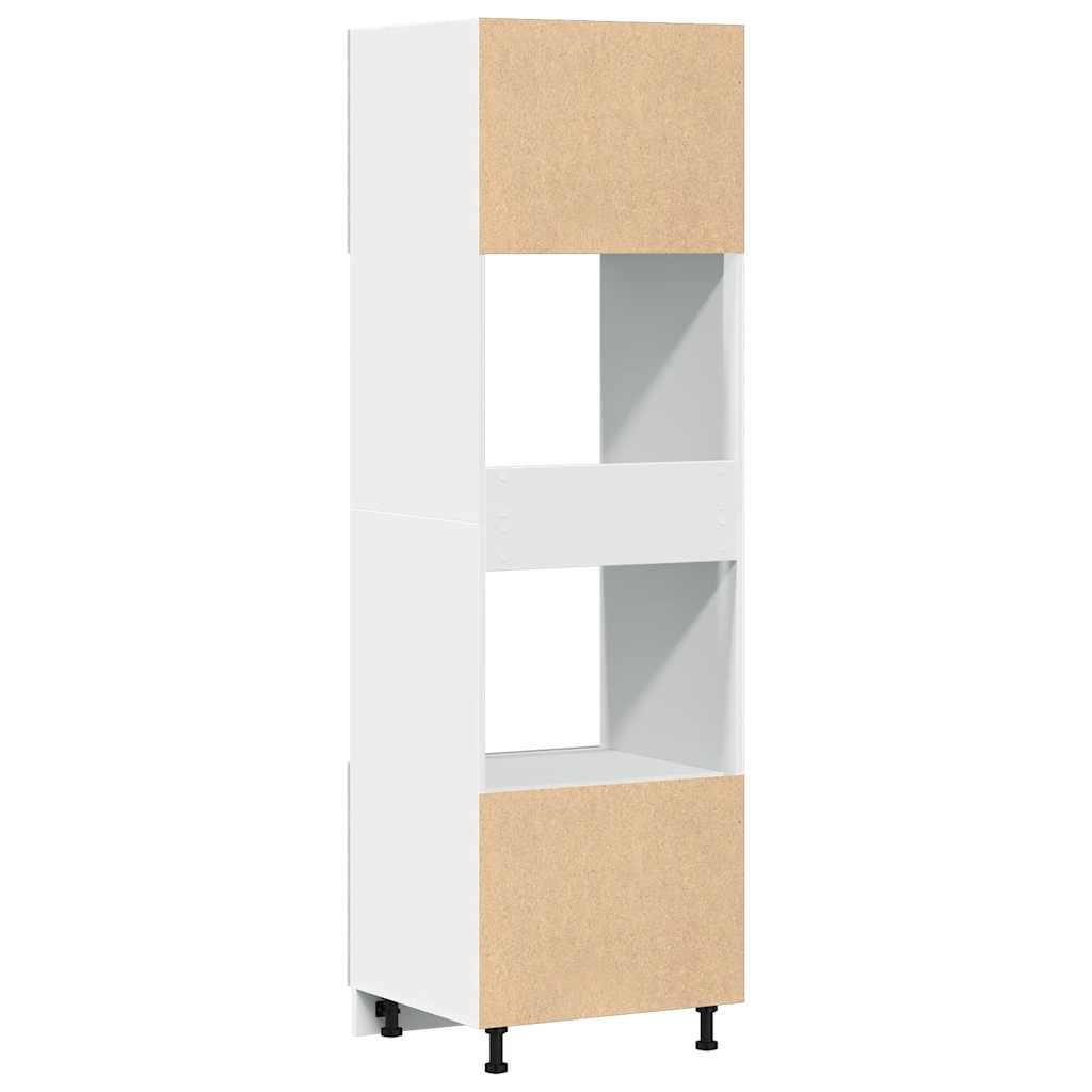 Armoire à micro-ondes Gris béton 60x57x207 cm Aggloméré