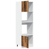 Armoire à micro-ondes vieux bois 60x57x207 cm bois d'ingénierie