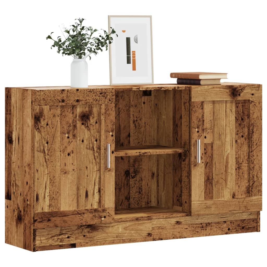 Buffet vieux bois 120x30,5x70 cm bois d'ingénierie