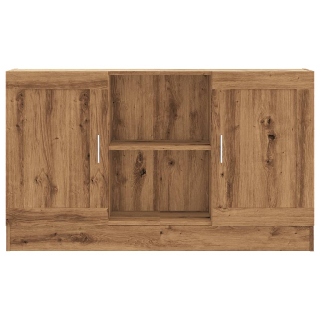 Buffet chêne artisanal 120x30,5x70 cm bois d'ingénierie