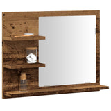 Armoire à miroir salle de bain chêne artisanal 60x10,5x45 cm