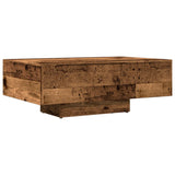 Table basse vieux bois 85x55x31 cm bois d'ingénierie