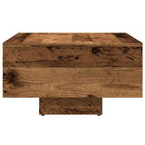 Table basse vieux bois 85x55x31 cm bois d'ingénierie