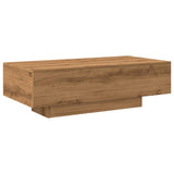 Handgefertigter Couchtisch aus Eichenholz, 100 x 49,5 x 31 cm, Holzwerkstoff