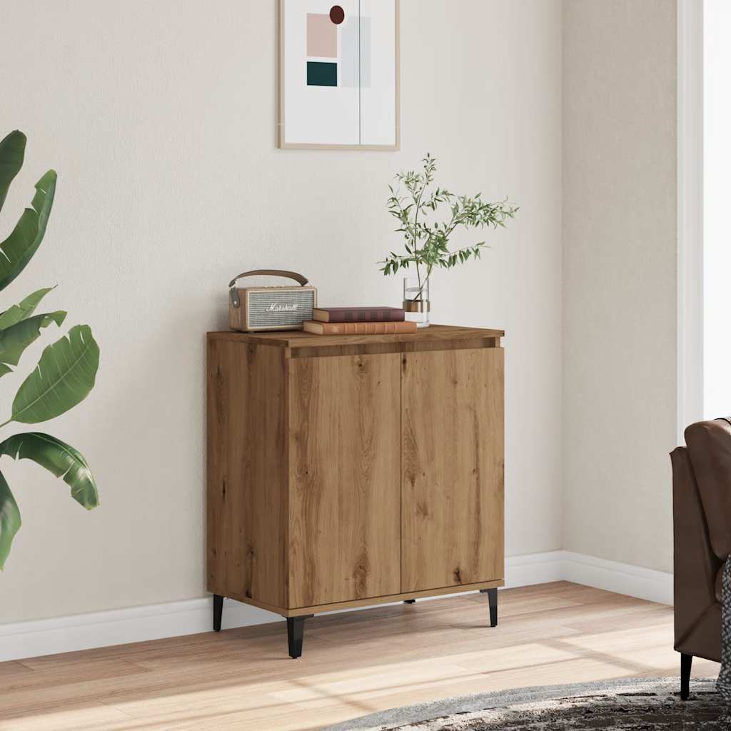 Handcrafted oak sideboard 60x35x70 cm engineered wood