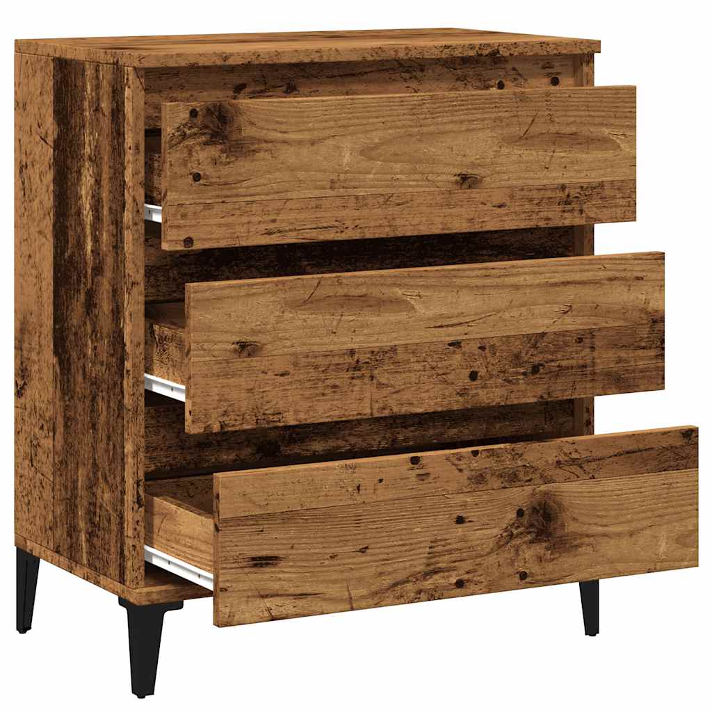 Buffet vieux bois 60x35x70 cm bois d'ingénierie