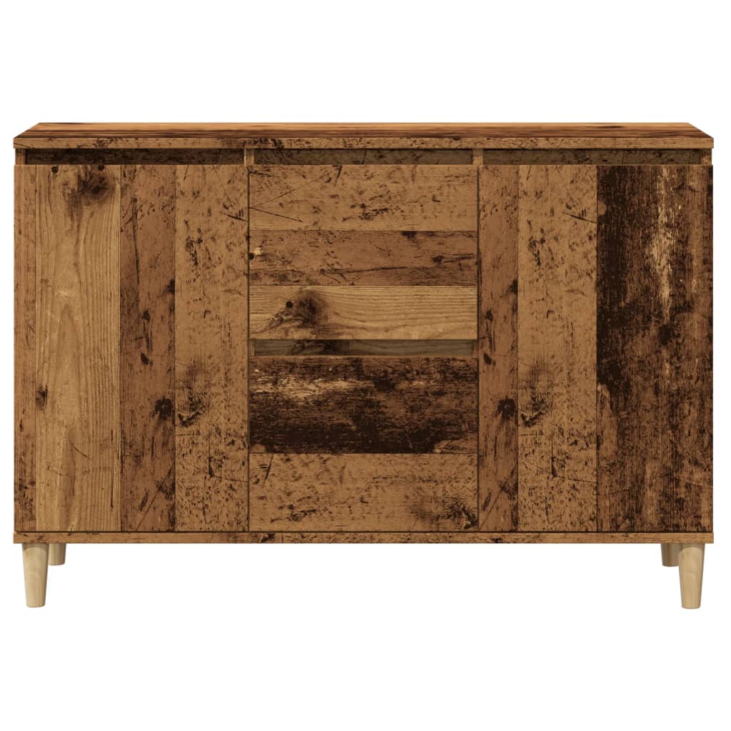 Buffet vieux bois 102x35x70 cm bois d'ingénierie