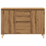 Handcrafted oak sideboard 102x35x70 cm engineered wood