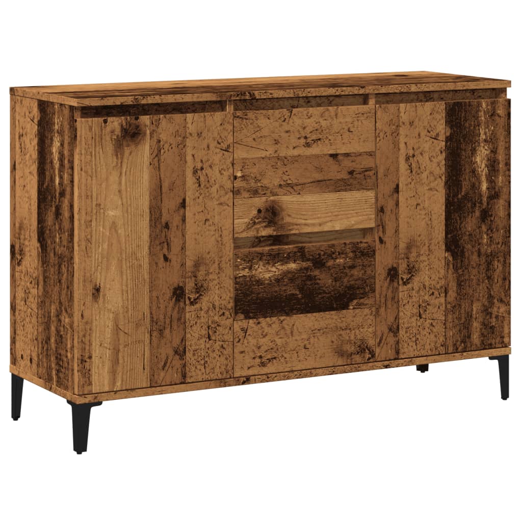 Buffet vieux bois 102x35x70 cm bois d'ingénierie