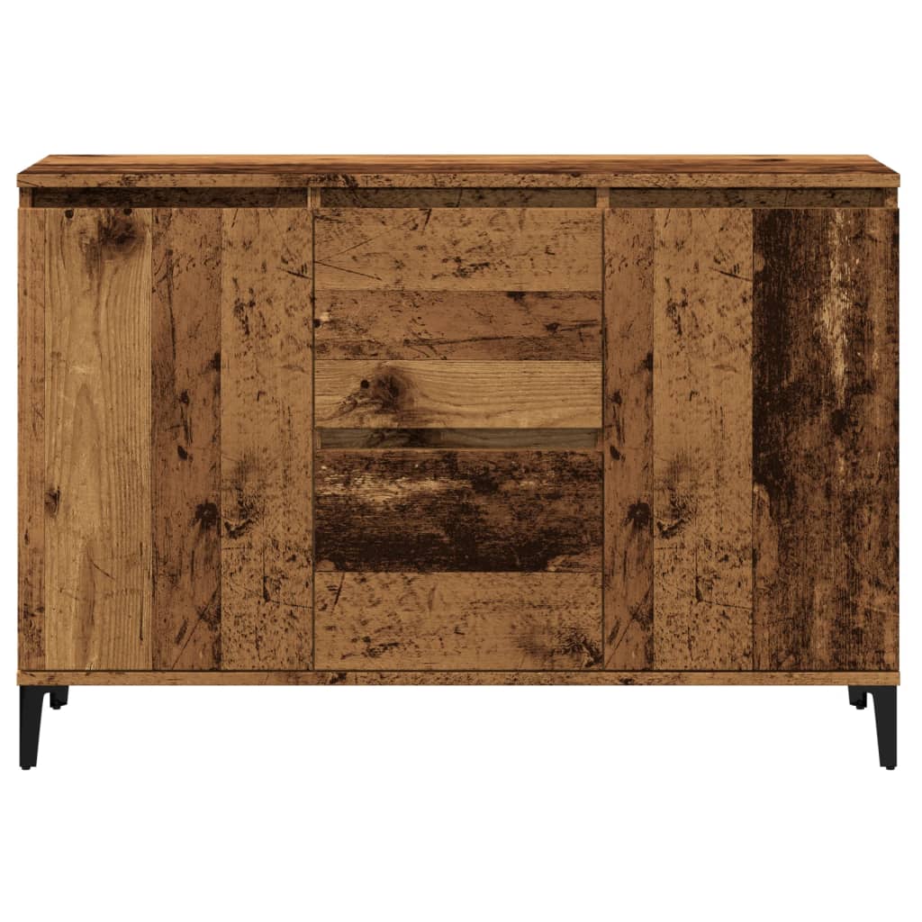 Buffet vieux bois 102x35x70 cm bois d'ingénierie