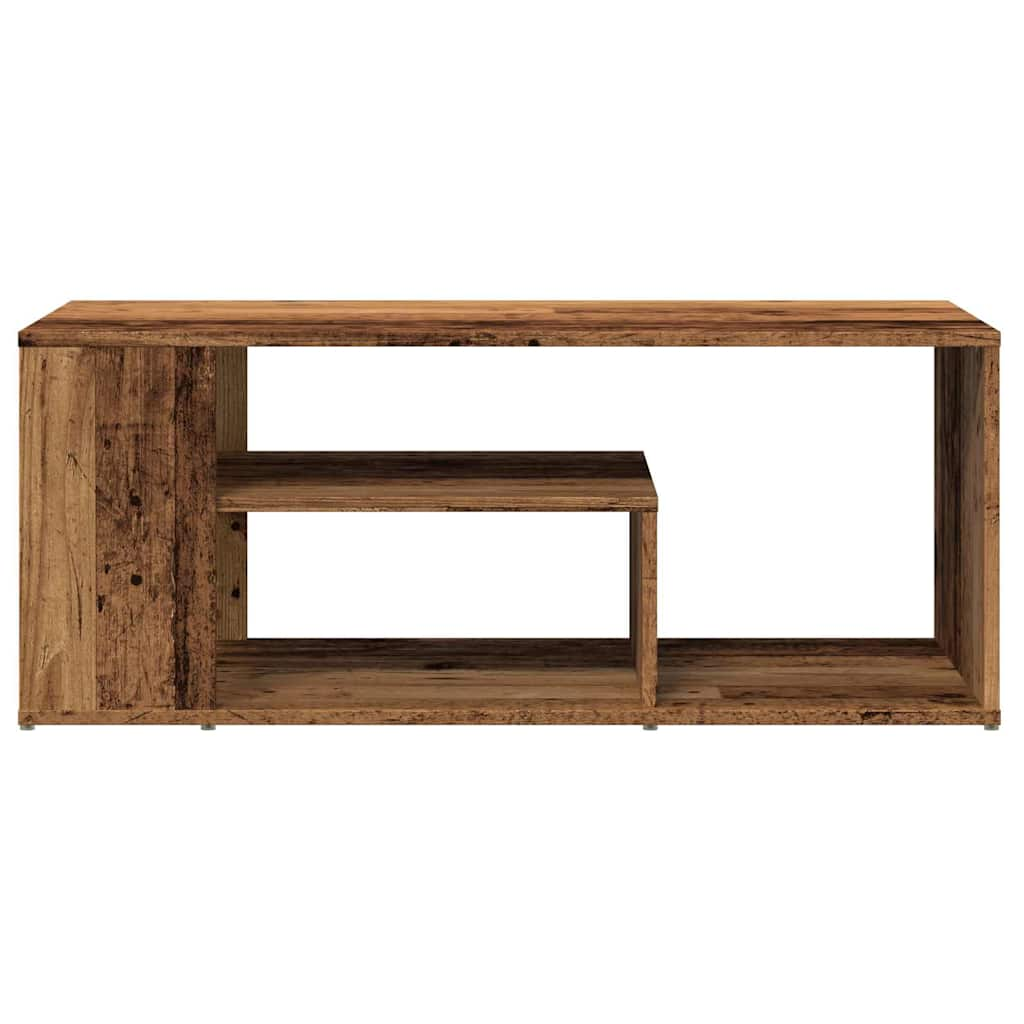 Table d'appoint vieux bois 100x50x40 cm bois d'ingénierie