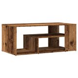 Table d'appoint vieux bois 100x50x40 cm bois d'ingénierie