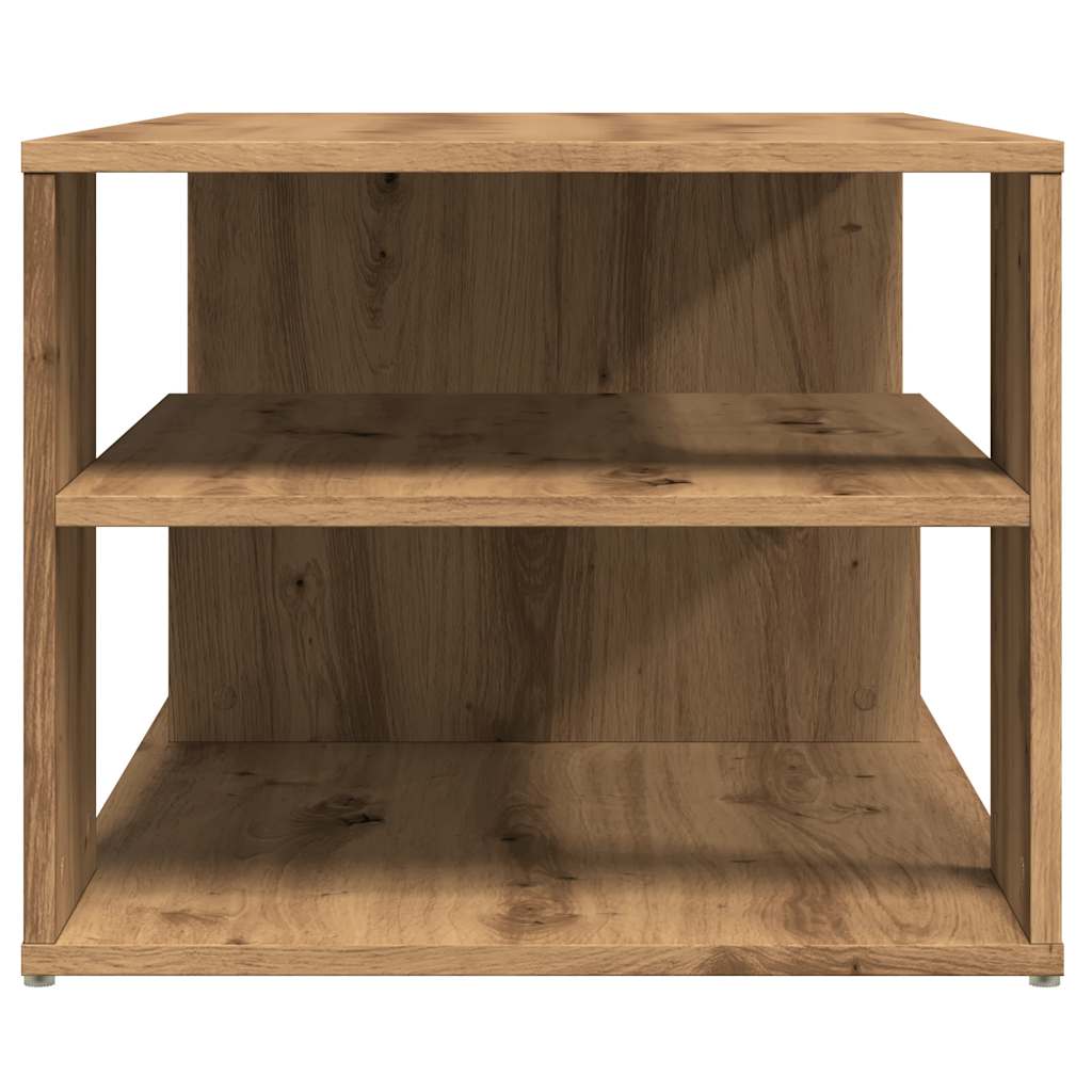 Side table oak craft 100x50x40 cm engineered wood