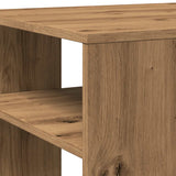 Side table oak craft 100x50x40 cm engineered wood