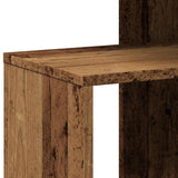 Table d'appoint vieux bois 36x30x56 cm bois d'ingénierie