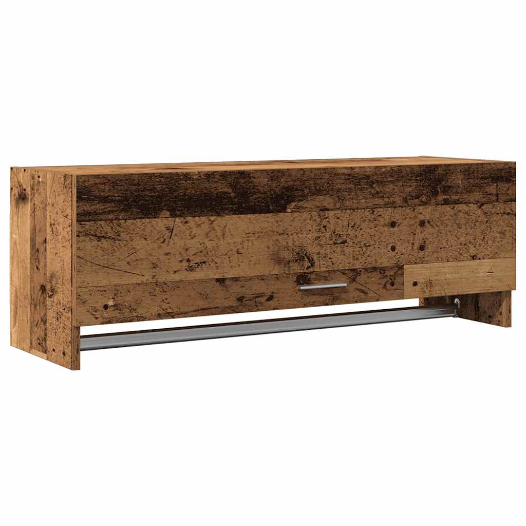 Garde-robe vieux bois 100x32,5x35 cm bois d'ingénierie