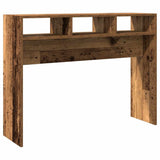 Table console vieux bois 105x30x80 cm bois d'ingénierie