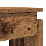 Table console vieux bois 80x30x102 cm bois d'ingénierie