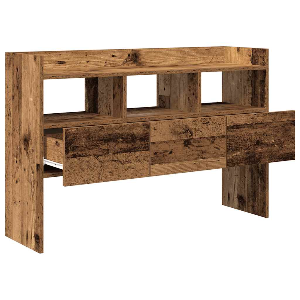 Buffet vieux bois 105x30x70 cm bois d'ingénierie