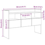 Buffet vieux bois 105x30x70 cm bois d'ingénierie