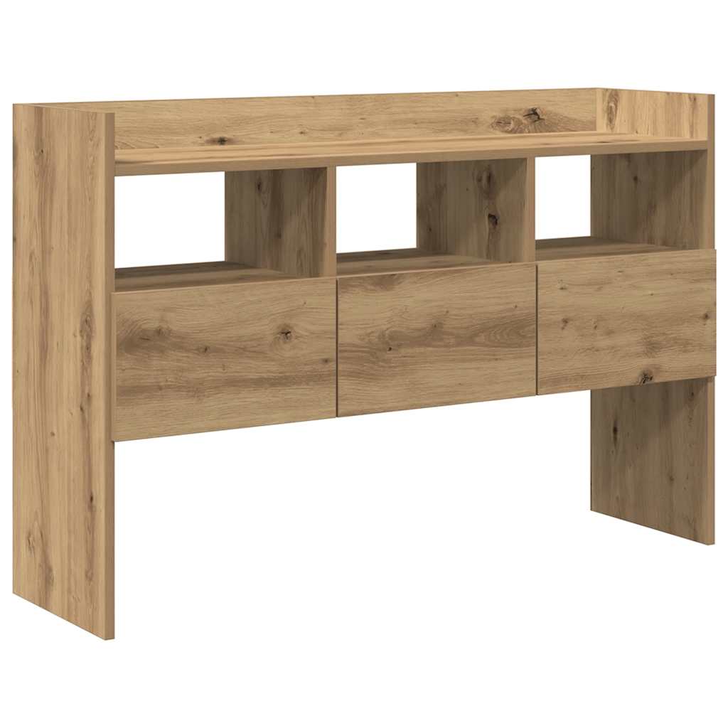 Handcrafted oak sideboard 105x30x70 cm engineered wood