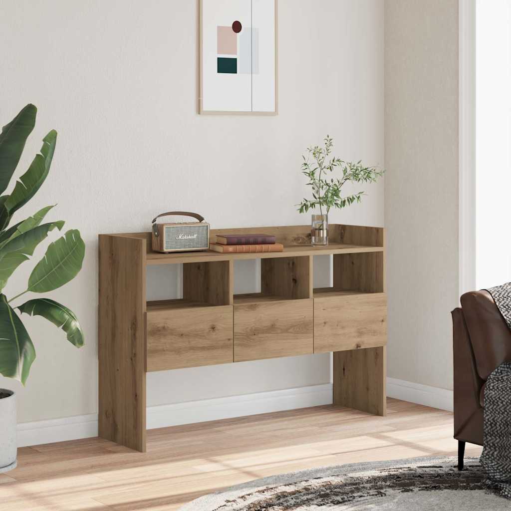 Handcrafted oak sideboard 105x30x70 cm engineered wood