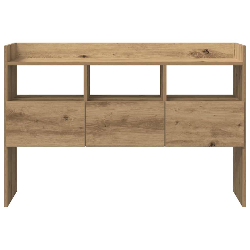 Handcrafted oak sideboard 105x30x70 cm engineered wood