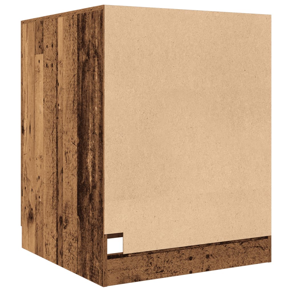 Meuble pour machine à laver vieux bois 70,5x71,5x91,5 cm