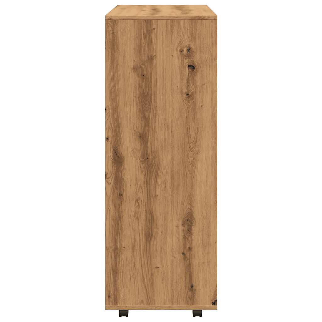 Garde-robe chêne artisanal 80x40x110 cm bois d'ingénierie