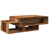 Table basse vieux bois 105x55x32 cm bois d'ingénierie