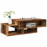 Table basse vieux bois 105x55x32 cm bois d'ingénierie