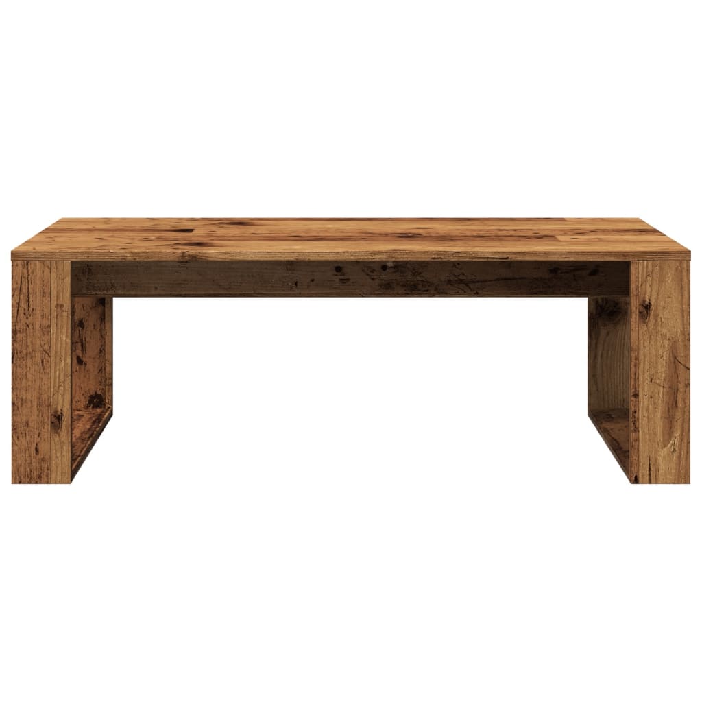 Table basse vieux bois 102x50x35 cm bois d'ingénierie