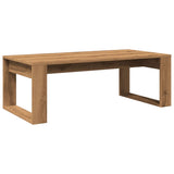 Handgefertigter Couchtisch aus Eichenholz, 102 x 50 x 35 cm, Holzwerkstoff