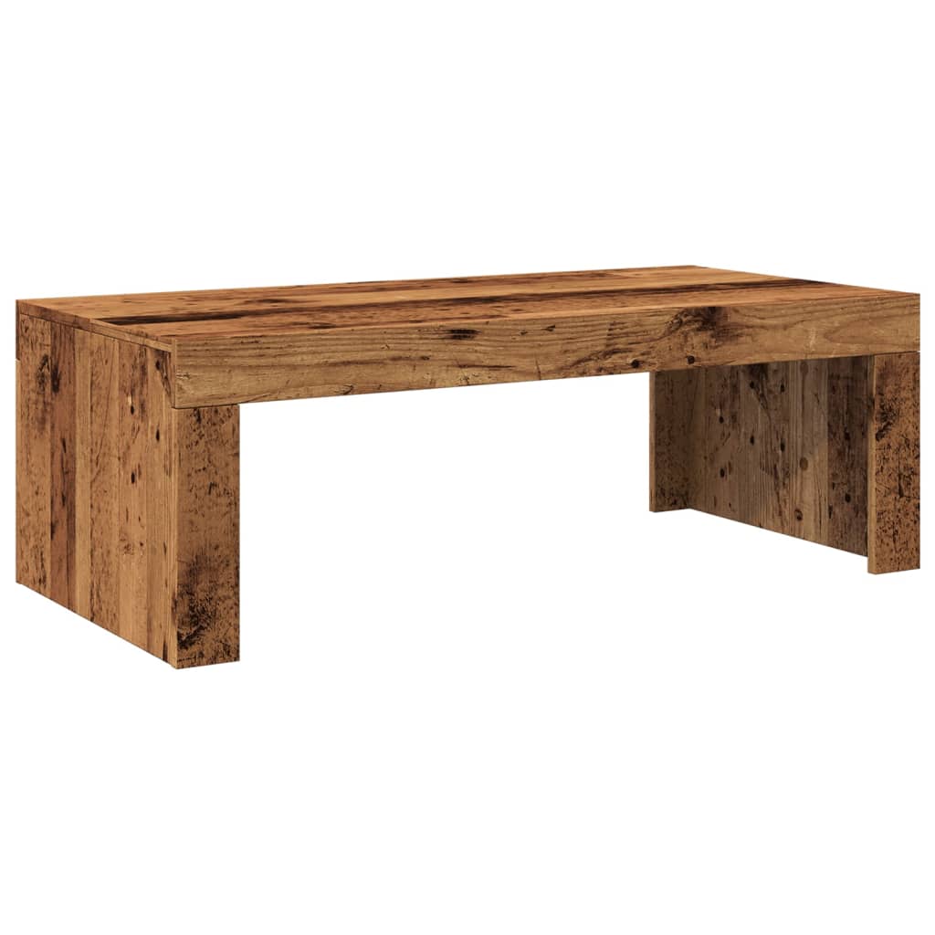 Table basse vieux bois 102x50x35 cm bois d'ingénierie