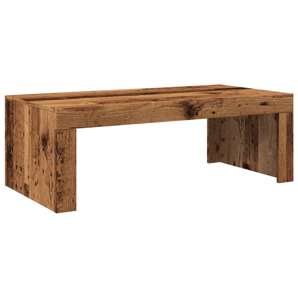 Table basse vieux bois 102x50x35 cm bois d'ingénierie