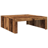 Table basse vieux bois 100x100x35 cm bois d'ingénierie