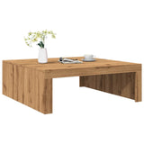 Handgefertigter Couchtisch aus Eichenholz, 100 x 100 x 35 cm, Holzwerkstoff