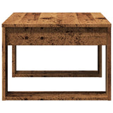 Table d'appoint vieux bois 50x50x35 cm bois d'ingénierie