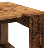 Table d'appoint vieux bois 50x50x35 cm bois d'ingénierie