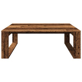 Table basse vieux bois 100x100x35 cm bois d'ingénierie